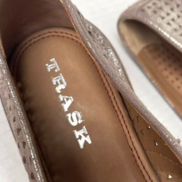 Trask Ali Perf Italian Metallic Suede Loafers NIB - Picture 7 of 14